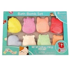 🛑2 / $40 Sale! Squishmallow Bath Bomb Set (8 Count) with Surprise Charms NWT